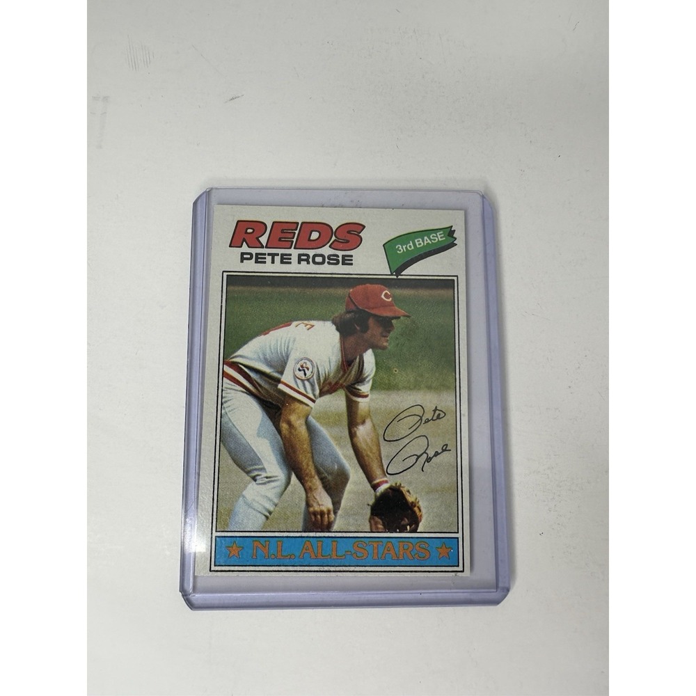 Pete Rose Cincinnati Reds 1977 Topps Baseball Card 450 NL All-Star